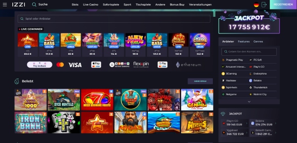 Izzi ist das Casino mit der besten Sicherheit